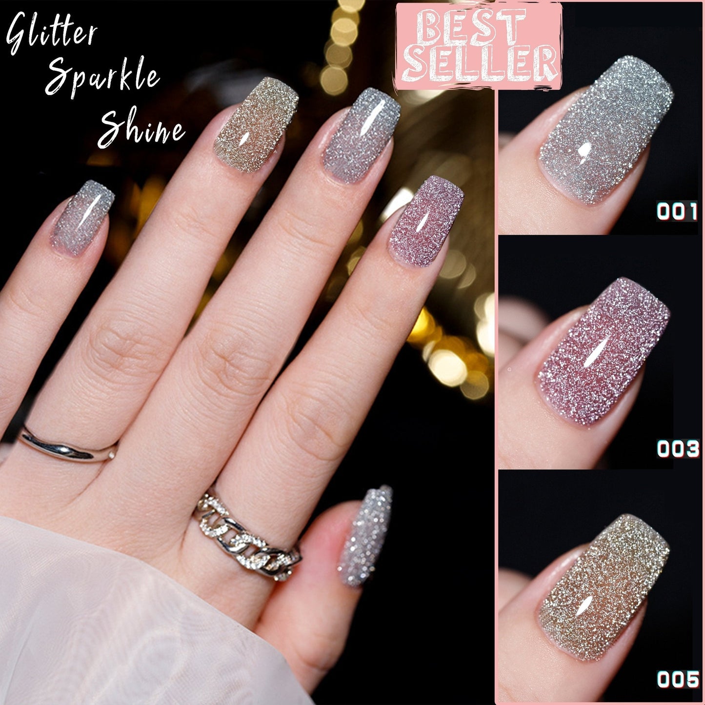 👍2024 New Arrival- 50% OFF💥High Density Glitter Nail Gel Polish