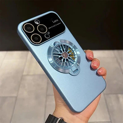 Phone Case with Rotating Gyroscope Phone Stand