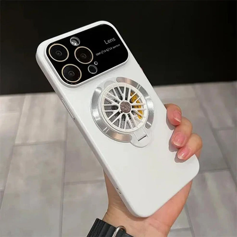 Phone Case with Rotating Gyroscope Phone Stand