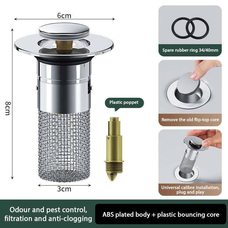 Isolate odor and prevent cockroaches-Stainless Steel Floor Drain Filter