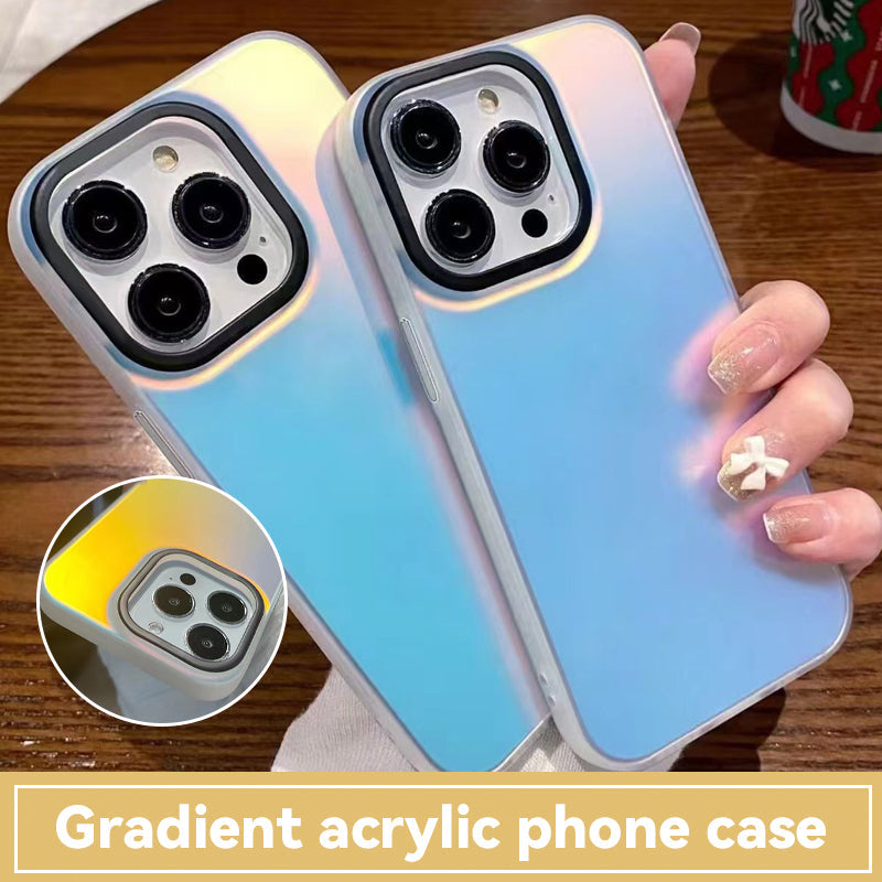 Gradient acrylic laser phone case