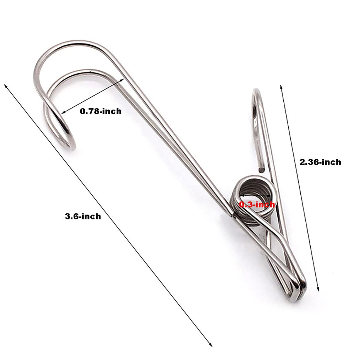 🔥Hot Sales-49% OFF-(1SET/5PCS)Stainless Steel Metal Long Tail Clip With Hooks🔥