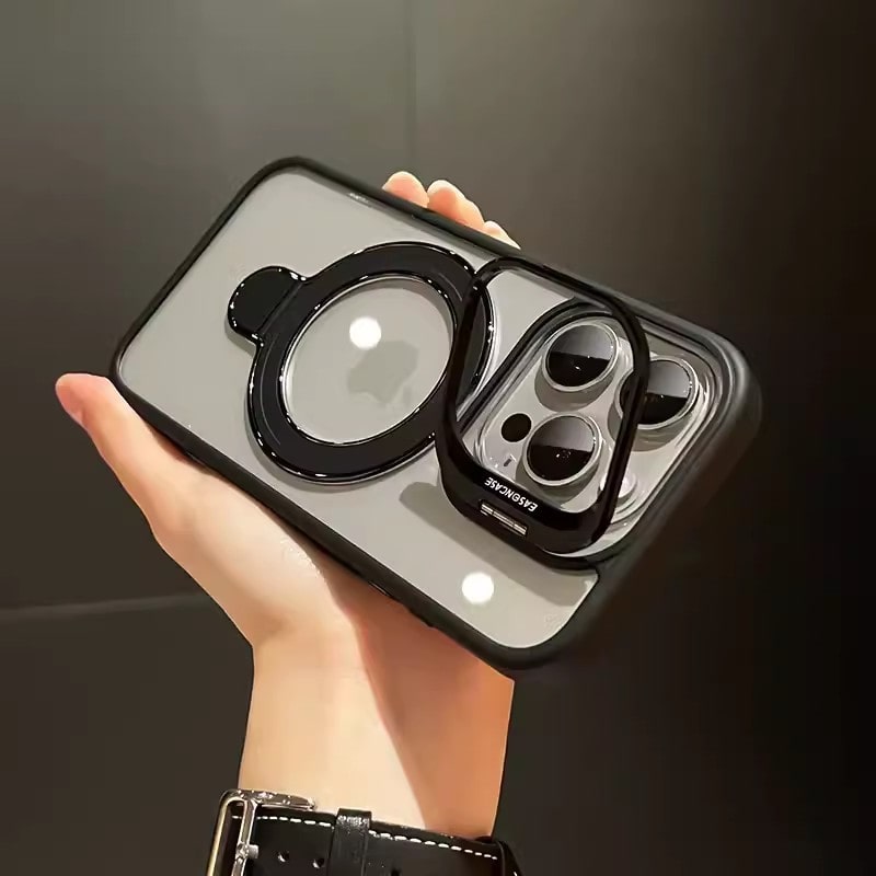 New Style Clear Magnetic Stand Phone Case for iPhone