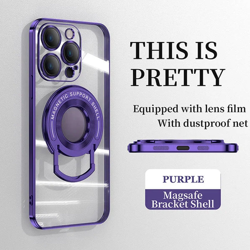 Magnetic Holder Plating Phone Case