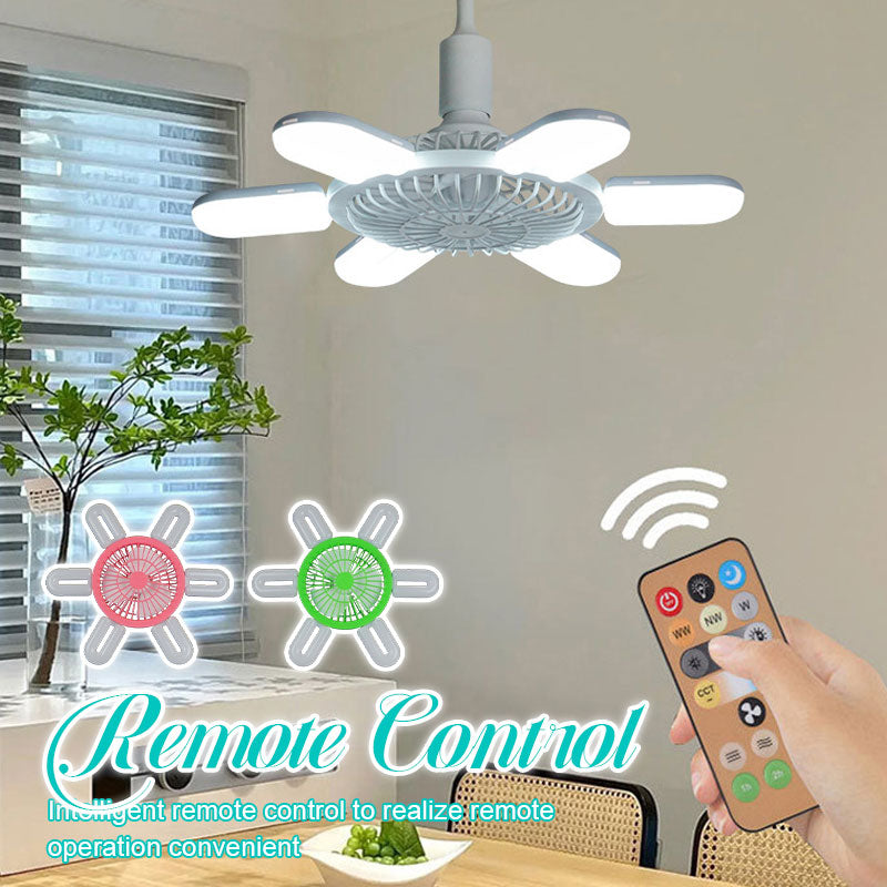 Cool in summer -- remote control fan light