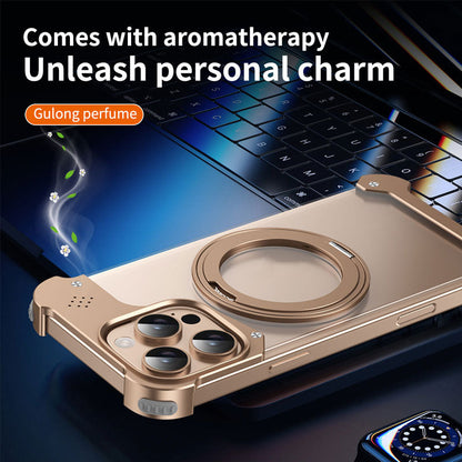 Metal Magnetic Holder Transparent Phone Case