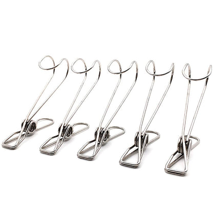 🔥Hot Sales-49% OFF-(1SET/5PCS)Stainless Steel Metal Long Tail Clip With Hooks🔥