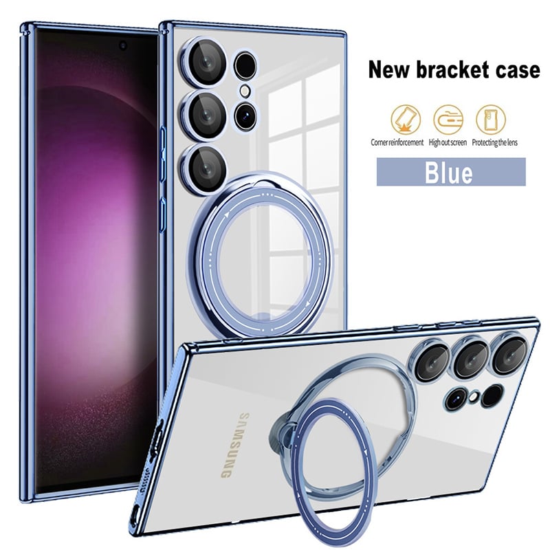 Invisible Bracket Transparent Magnetic Case