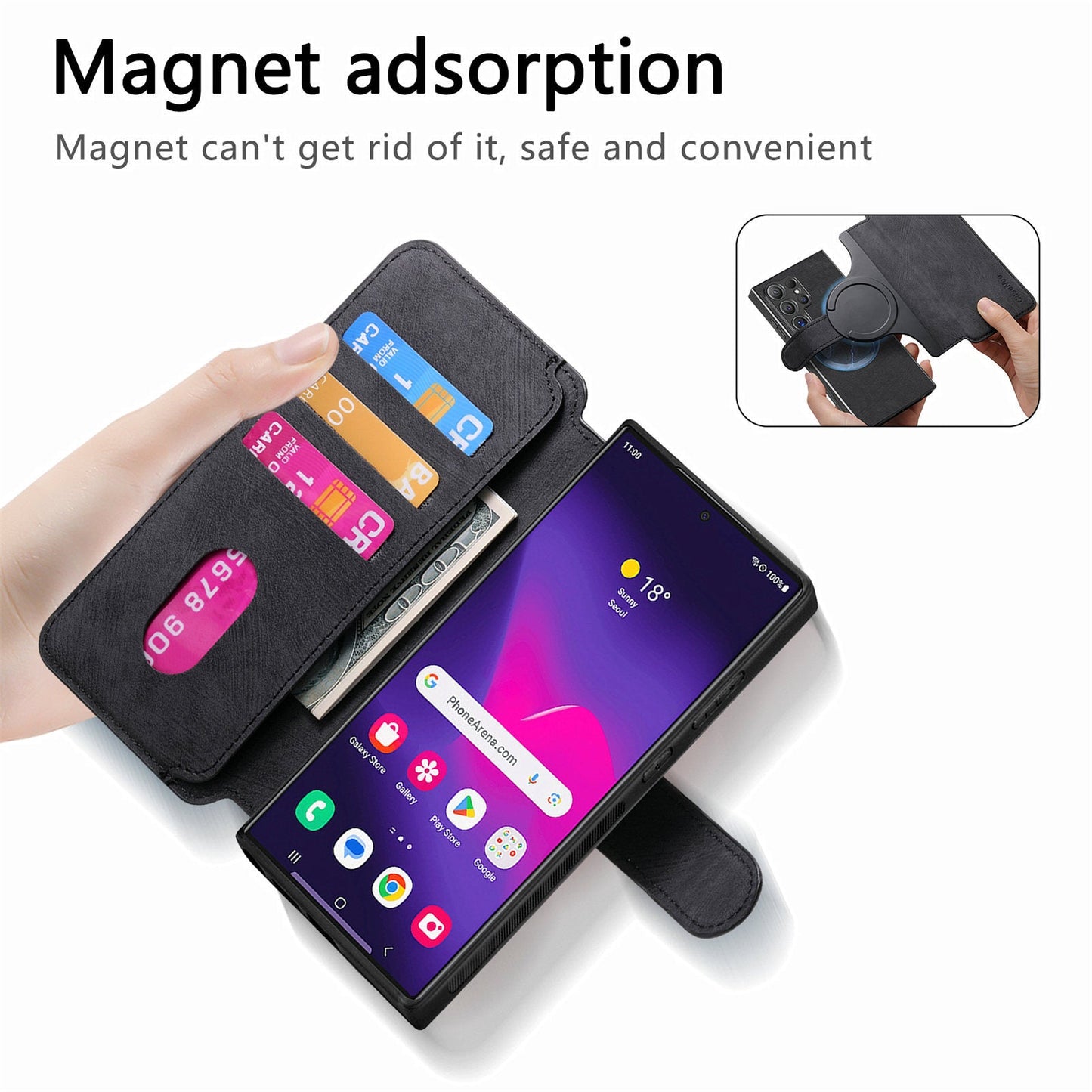 Magnetic, Detachable 2-in-1 Phone Case