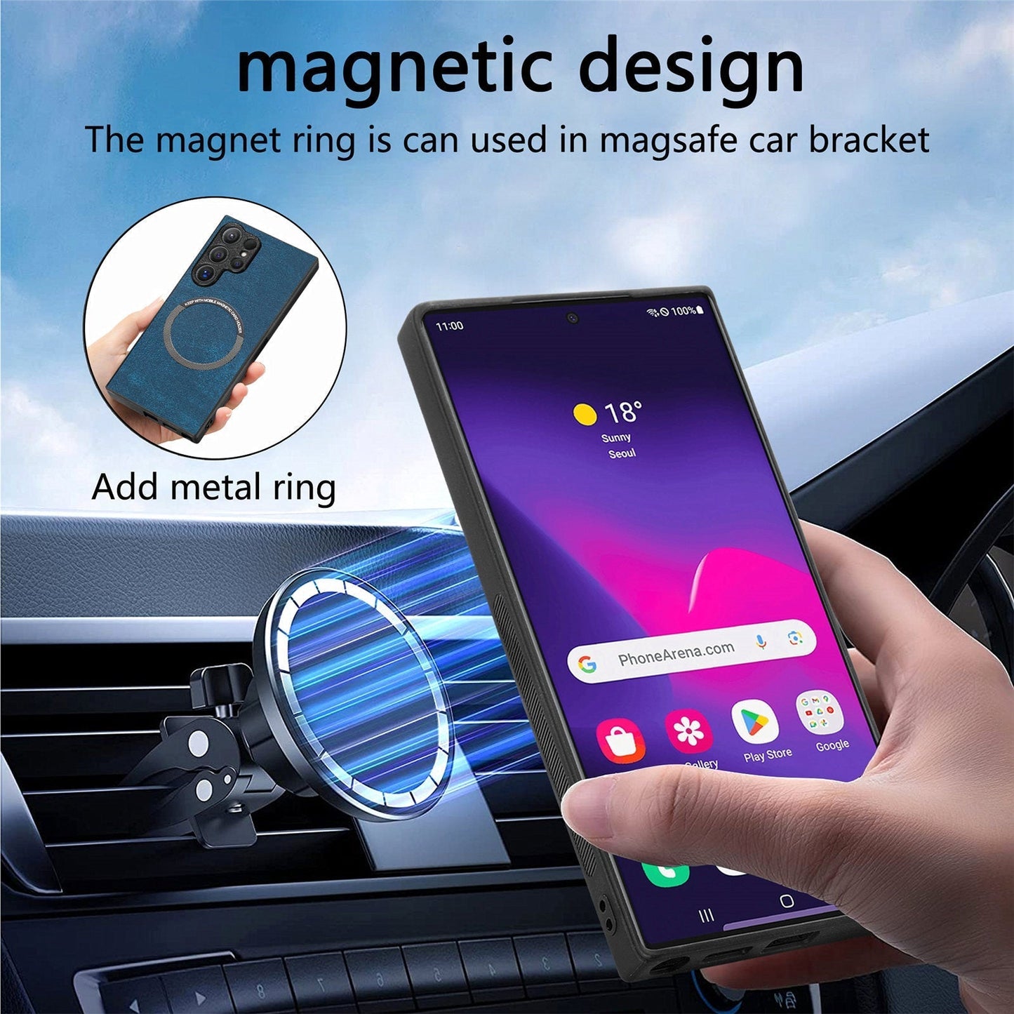 Magnetic, Detachable 2-in-1 Phone Case