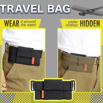 Elastic invisible mobile phone waist bag