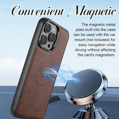 Magnetic Card Holder Mobile Phone Case For iPhone