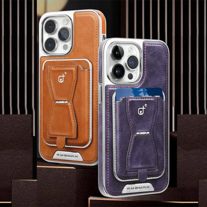 Leather magnetic holder iPhone protective case-with multi-function card holder