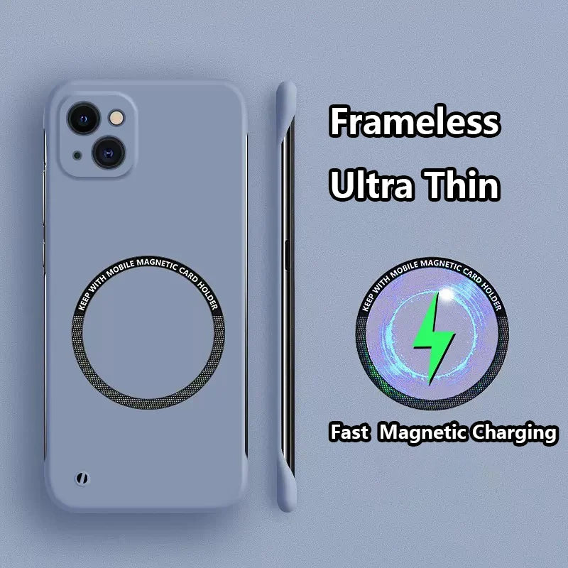 Frameless Matte Ultra Thin Magnetic Case for Phone