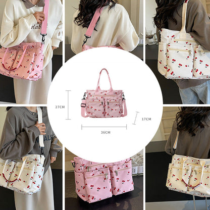 🍒Cherry print tote bag