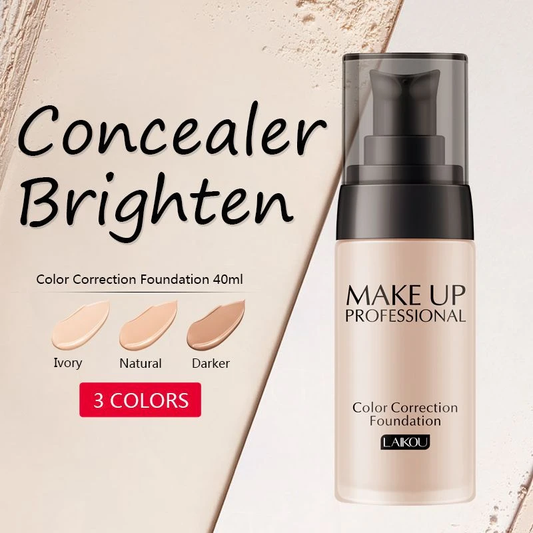 Natural makeup, concealer and moisturizing foundation