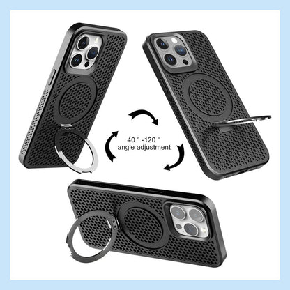 Magnetic Skin Cellular Cooling Stand Case for iPhone