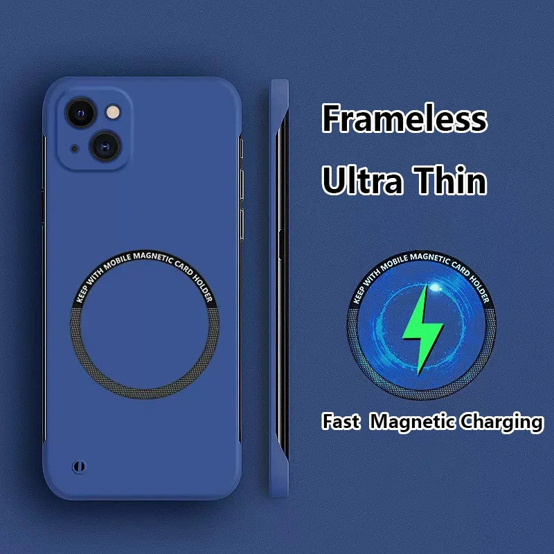 Frameless Matte Ultra Thin Magnetic Case for Phone