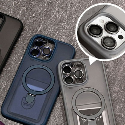 Fulcrum magnetic bracket mobile phone case