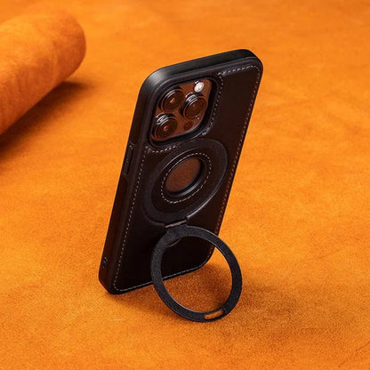 🎁Hot Sale🎁Luxurious Leather Invisible Stand Phone Case