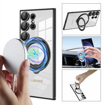 Invisible Bracket Transparent Magnetic Case