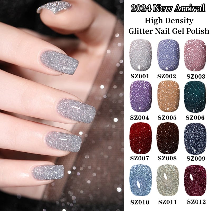 👍2024 New Arrival- 50% OFF💥High Density Glitter Nail Gel Polish