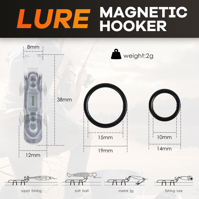 Lure bait magnetic hooker