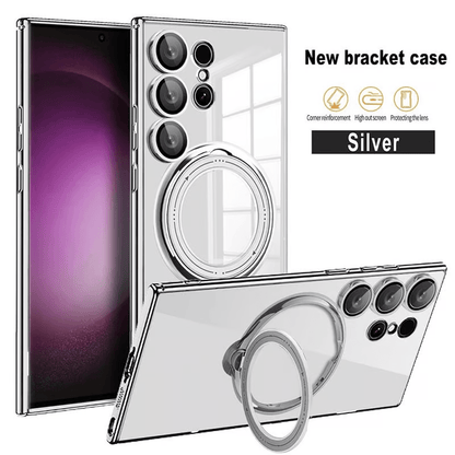 Invisible Bracket Transparent Magnetic Case