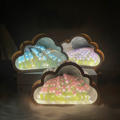 Cloud Infinity Mirror Night Light