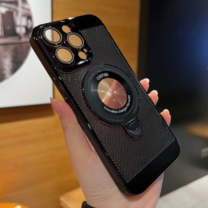 360° Rotating Stand Phone Case with Advanced Heat Dissipation and Magnetic Charging Support