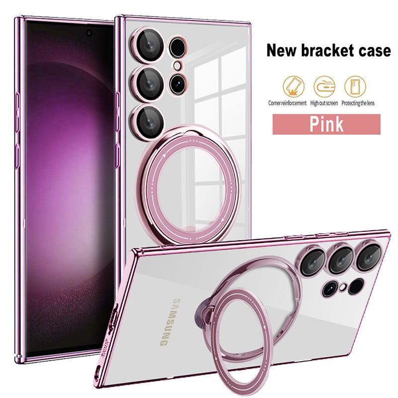 Invisible Bracket Transparent Magnetic Case