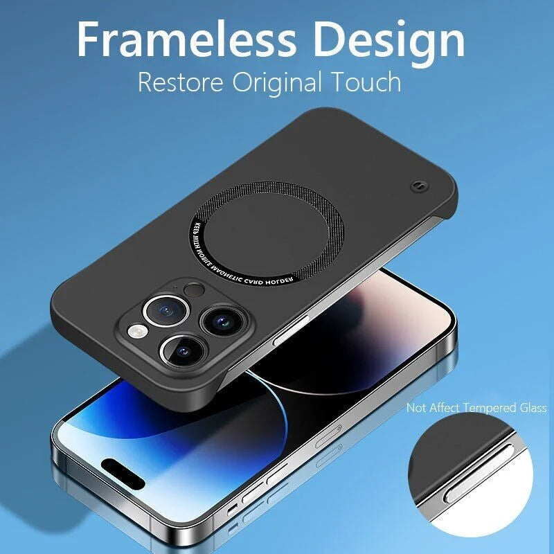 Frameless Matte Ultra Thin Magnetic Case for Phone