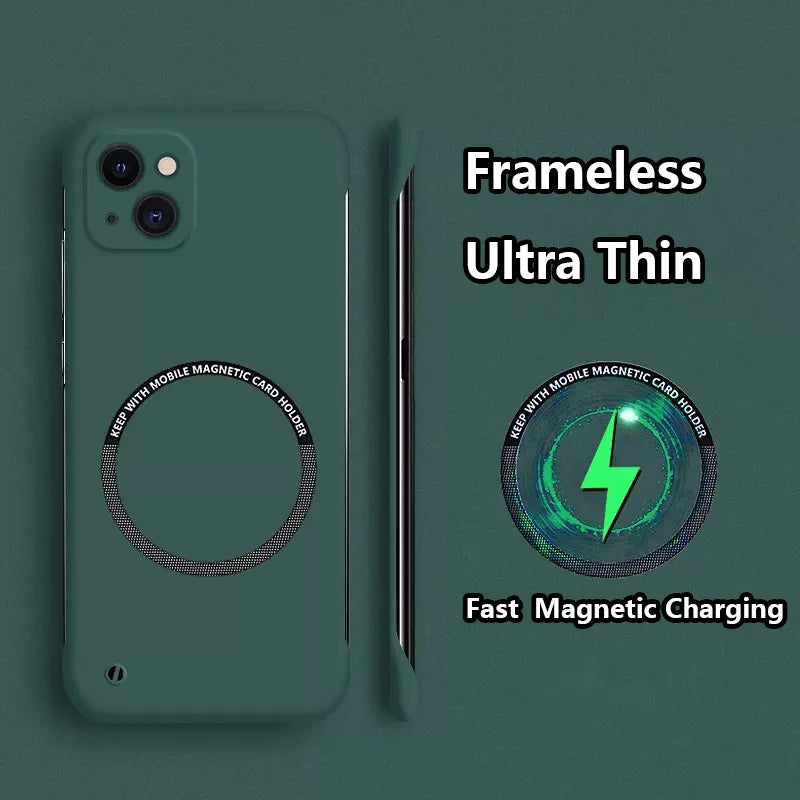 Frameless Matte Ultra Thin Magnetic Case for Phone