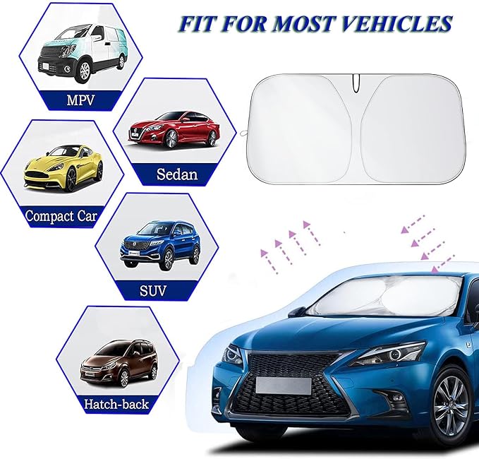 🔥2024 Summer Hot Sale - Car Windshield Sun Shade Cover