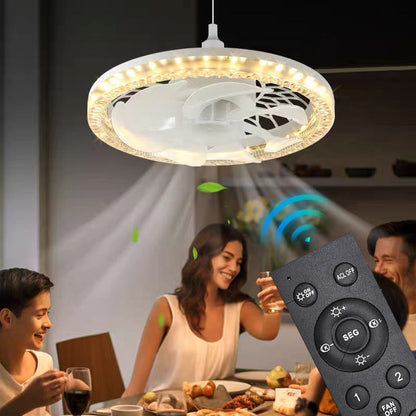 2-in-1 Quiet Adjustable Fan Light with Remote Control