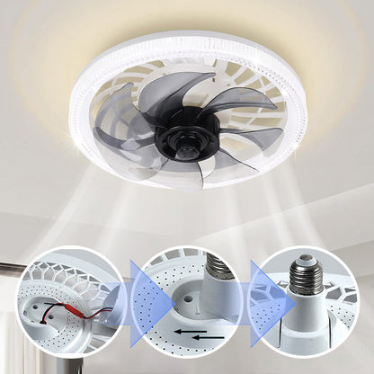 2-in-1 Quiet Adjustable Fan Light with Remote Control