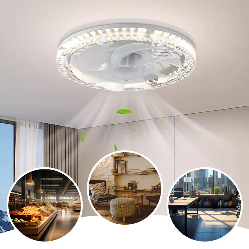 2-in-1 Quiet Adjustable Fan Light with Remote Control